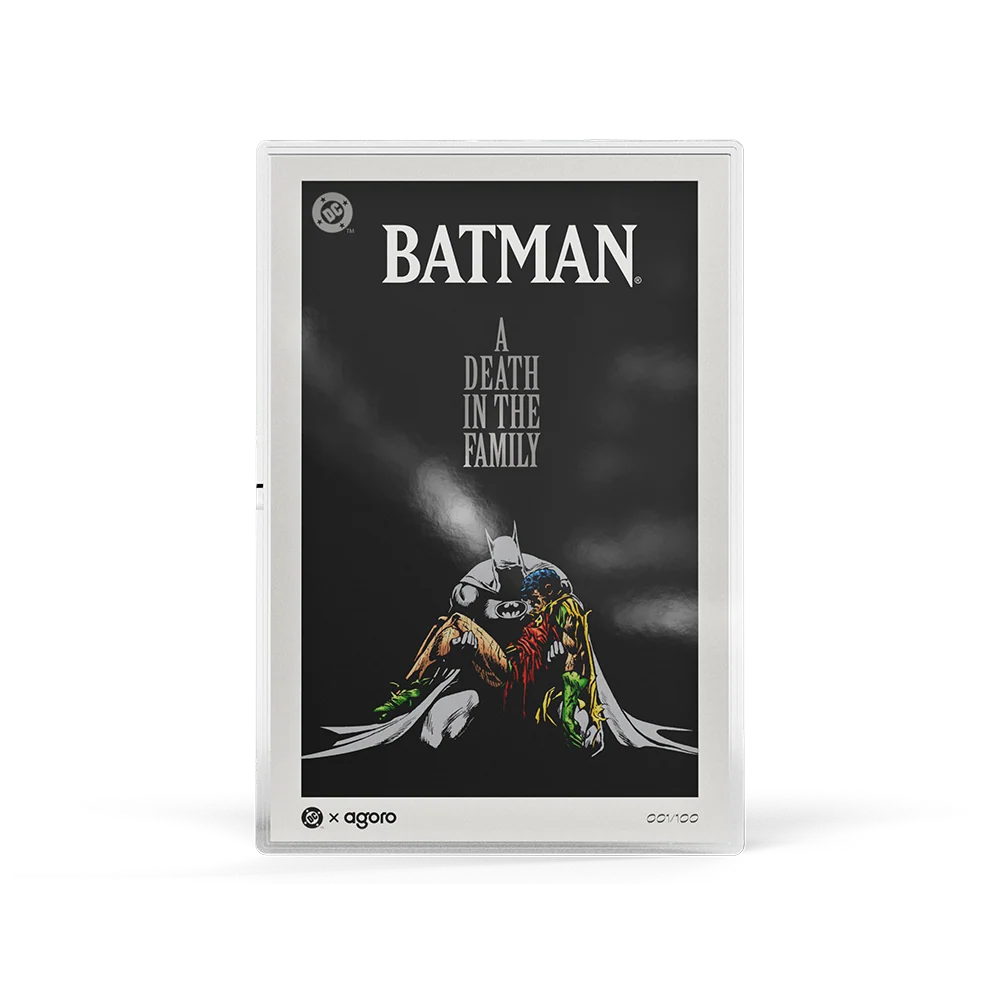 Agoro Batman A Death in the Family silver collectible foil