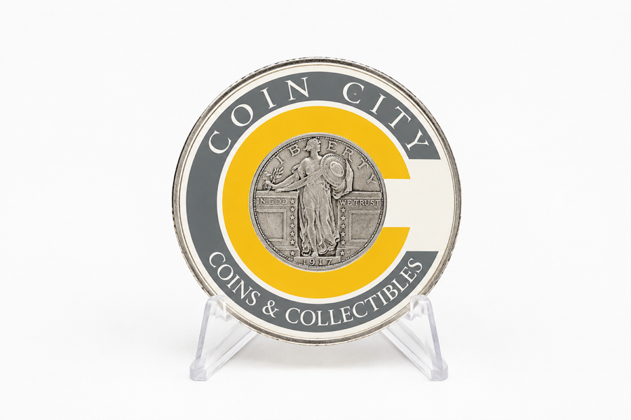 Coin City coins and collectibles graphic