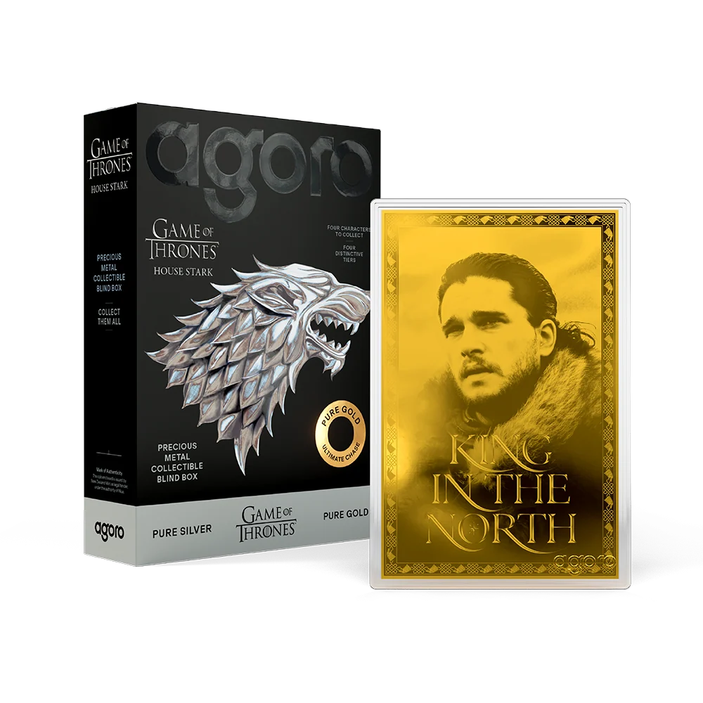 Agoro Game of Thrones House Stark Blind Box packaging and collectible