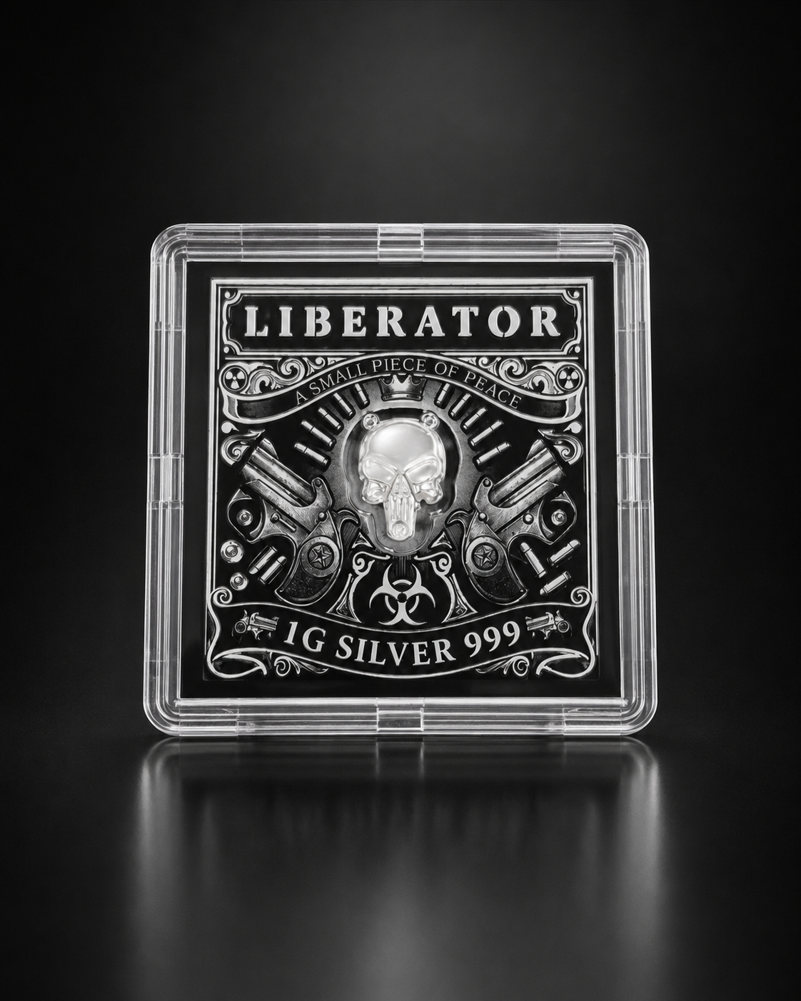 1g AG999 .999 fine pure silver Liberator in protective capsule