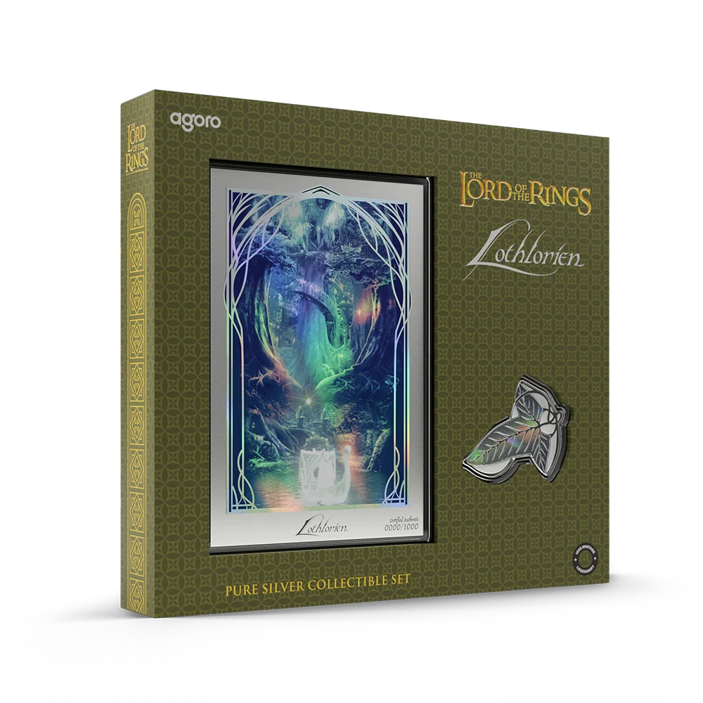 Agoro Lord of the Rings Lothlórien Collectible Set with Elven leaf brooch