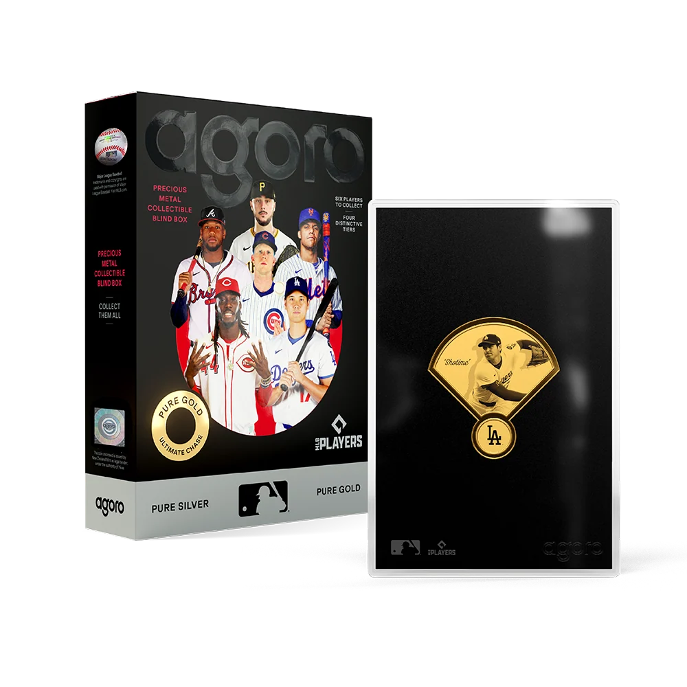 Agoro MLB National League Blind Box packaging and collectible